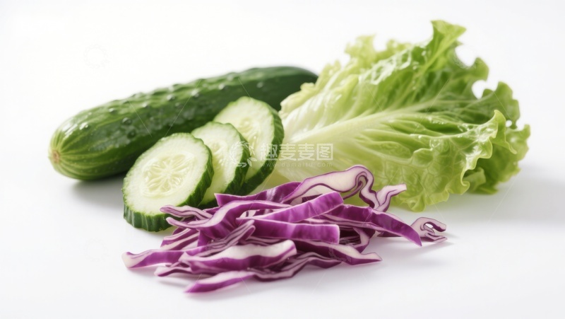 高清大图下载【趣麦麦图】新鲜蔬菜切片展示