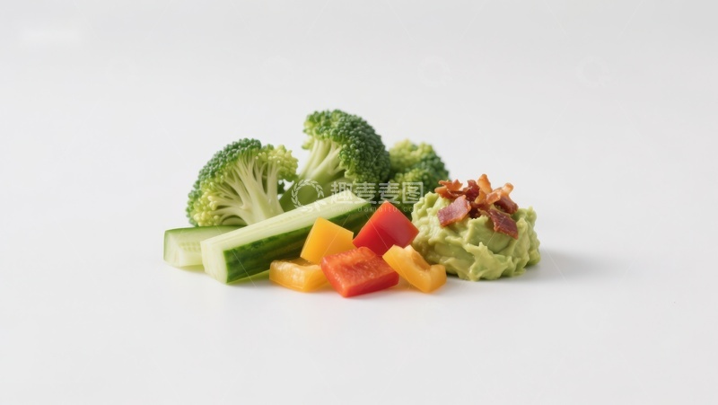 高清大图下载【趣麦麦图】新鲜蔬菜与鳄梨酱组合