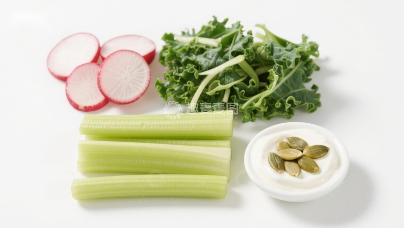 高清大图下载【趣麦麦图】新鲜蔬菜与坚果组合