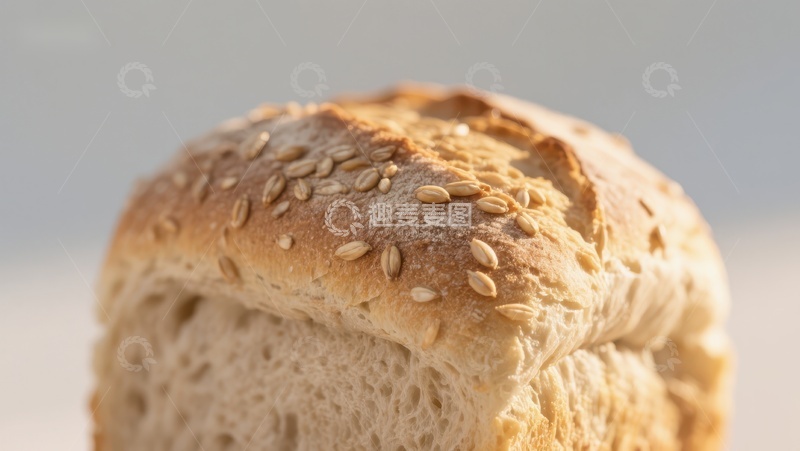 高清大图下载【趣麦麦图】新鲜出炉的芝麻面包