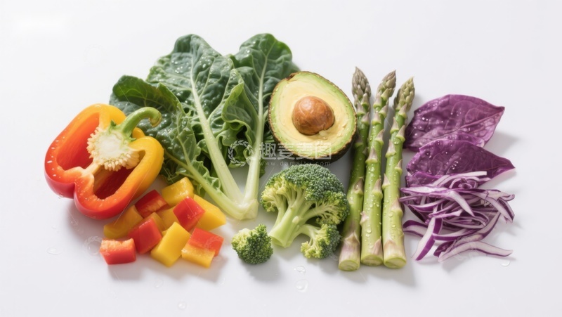 高清大图下载【趣麦麦图】新鲜蔬菜拼盘展示
