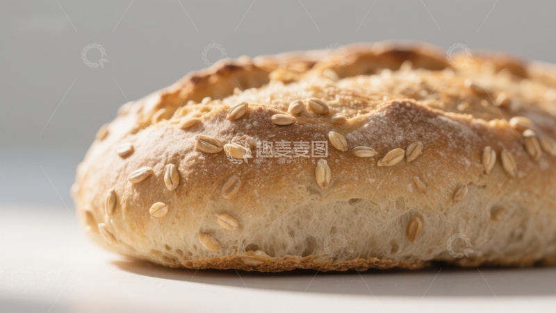 高清大图下载【趣麦麦图】芝麻面包特写