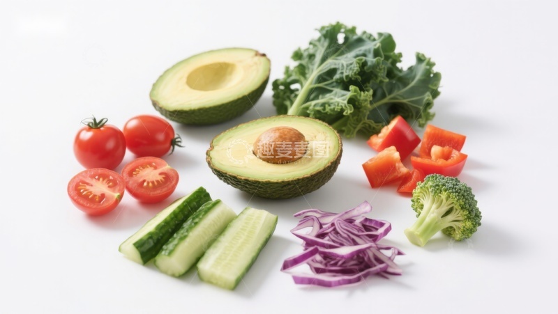 高清大图下载【趣麦麦图】新鲜蔬菜水果切片摆盘
