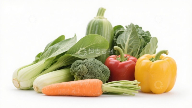 高清大图下载【趣麦麦图】新鲜蔬菜组合展示