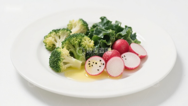 高清大图下载【趣麦麦图】盘中新鲜蔬菜拼盘
