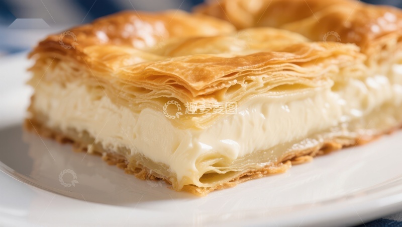 高清大图下载【趣麦麦图】金黄酥皮奶酪糕点