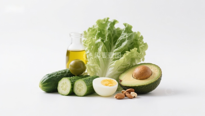 高清大图下载【趣麦麦图】新鲜蔬菜与健康食材组合