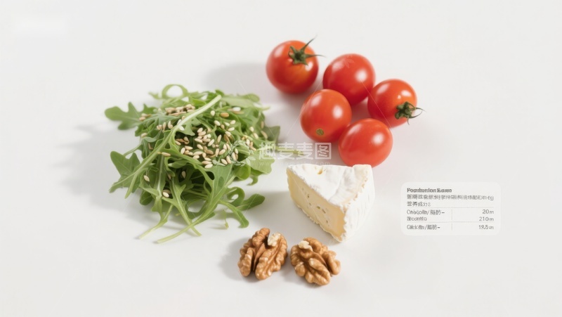 高清大图下载【趣麦麦图】新鲜蔬菜与奶酪食材组合