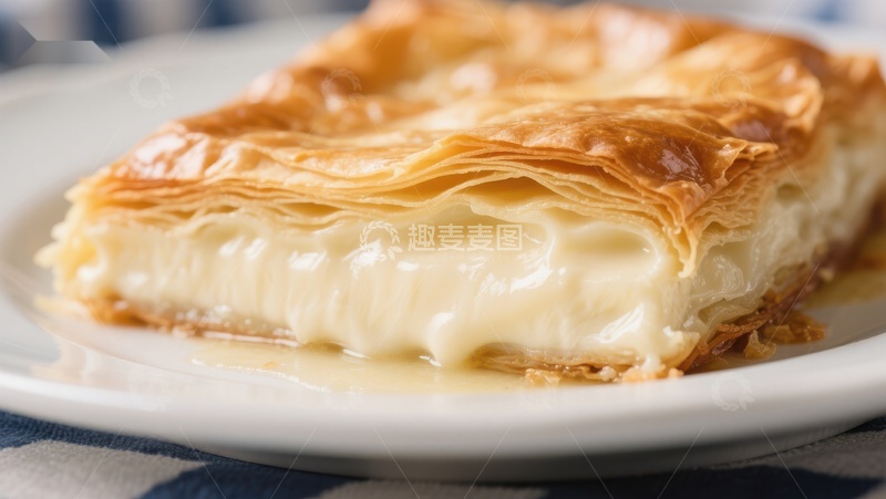 高清大图下载【趣麦麦图】金黄酥皮奶酪糕点
