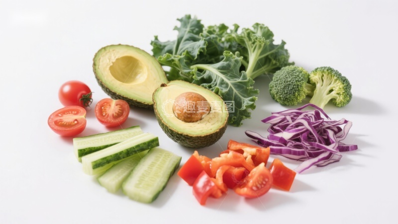 高清大图下载【趣麦麦图】新鲜蔬菜水果切片摆盘