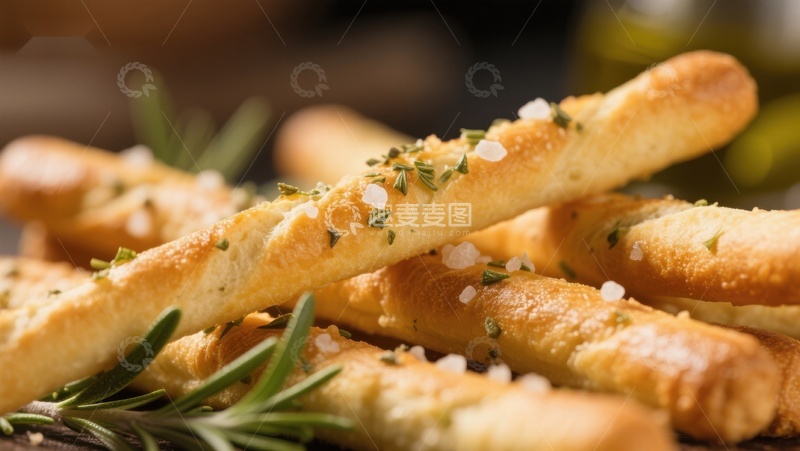 高清大图下载【趣麦麦图】-香草面包棍特写