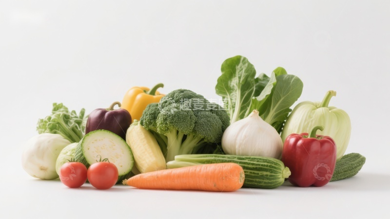 高清大图下载【趣麦麦图】新鲜蔬菜组合展示