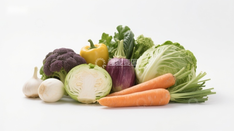 高清大图下载【趣麦麦图】新鲜蔬菜组合展示