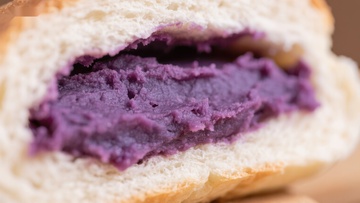 紫薯面包的诱人特写