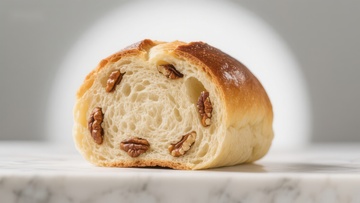 核桃面包切面展示