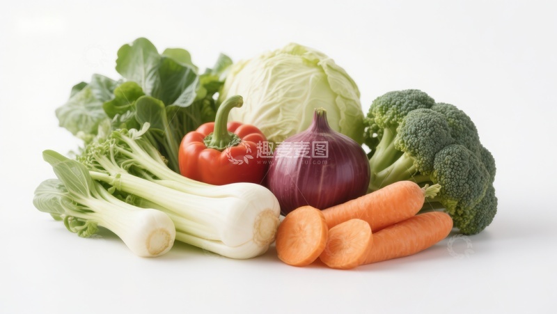 高清大图下载【趣麦麦图】新鲜蔬菜组合展示