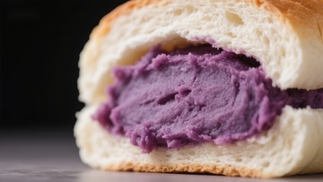 紫薯面包切面特写