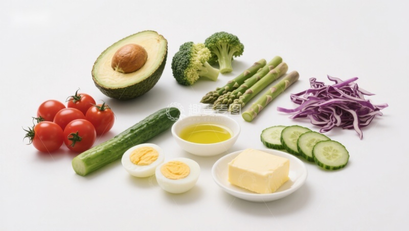 高清大图下载【趣麦麦图】新鲜蔬菜与健康食材组合