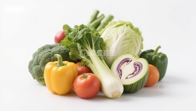 高清大图下载【趣麦麦图】新鲜蔬菜组合展示