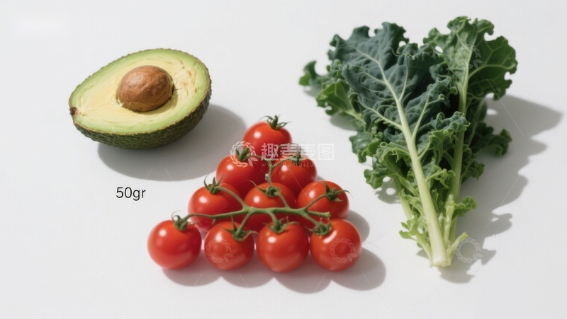 高清大图下载【趣麦麦图】-新鲜蔬菜与牛油果组合