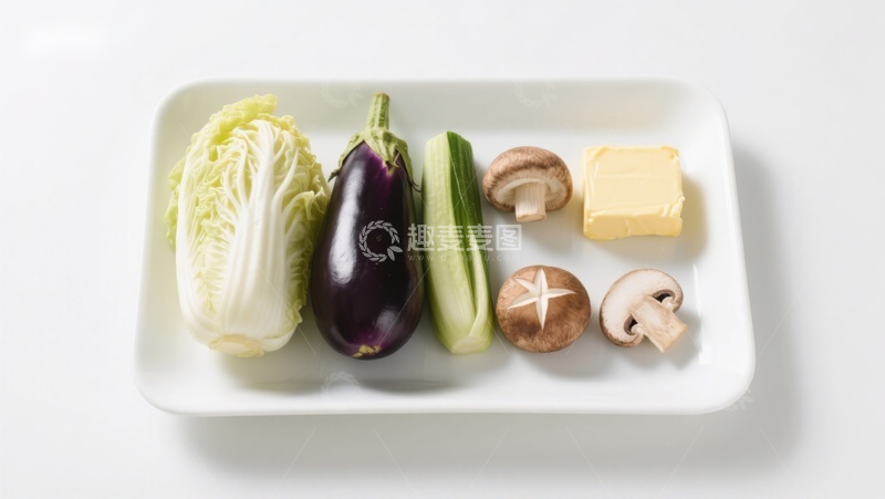 高清大图下载【趣麦麦图】蔬菜与奶酪摆盘