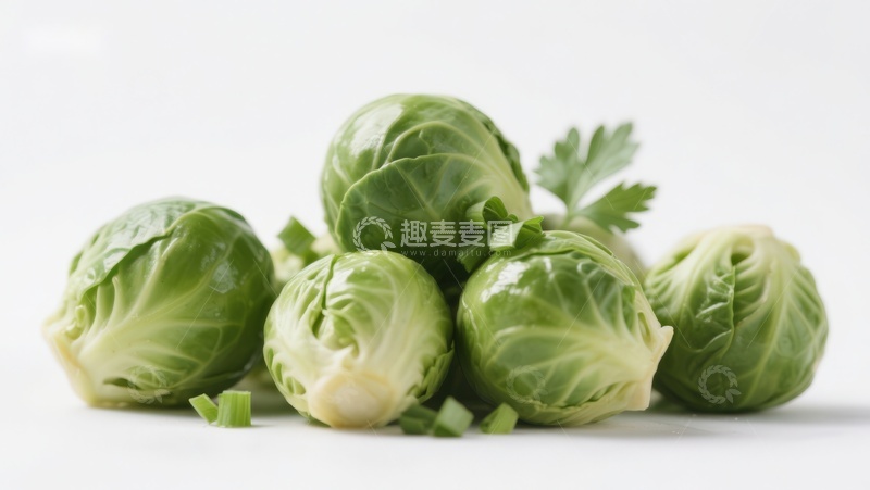 高清大图下载【趣麦麦图】新鲜抱子甘蓝特写