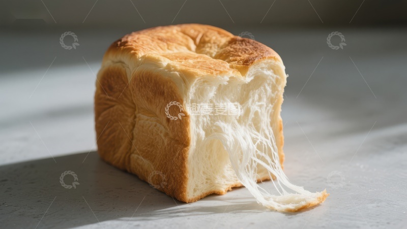 高清大图下载【趣麦麦图】拉丝面包，柔软香甜