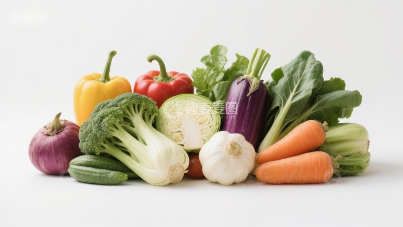 高清大图下载【趣麦麦图】新鲜蔬菜组合展示