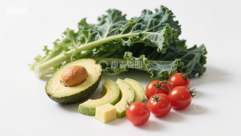 高清大图下载【趣麦麦图】新鲜蔬菜与牛油果组合