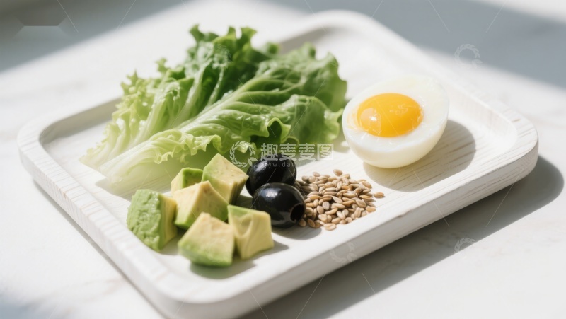 高清大图下载【趣麦麦图】健康食材摆盘展示