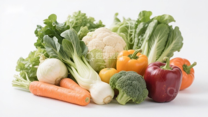 高清大图下载【趣麦麦图】新鲜蔬菜组合展示