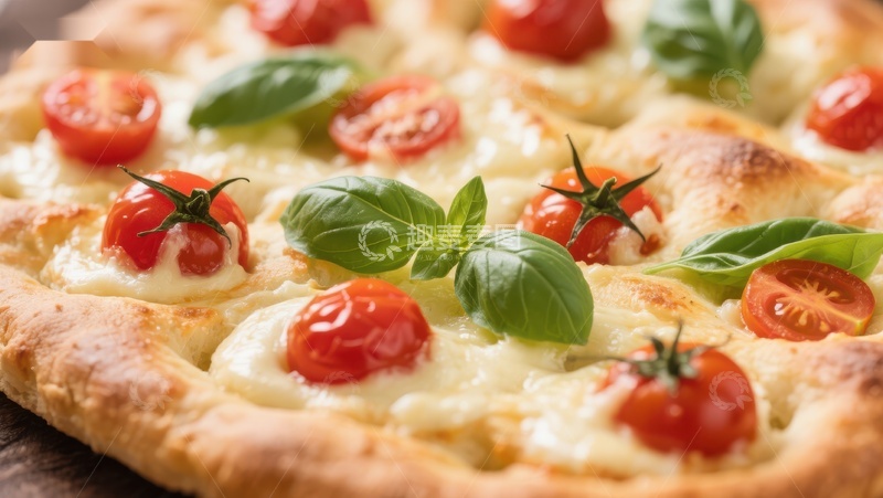 高清大图下载【趣麦麦图】新鲜出炉的意大利披萨