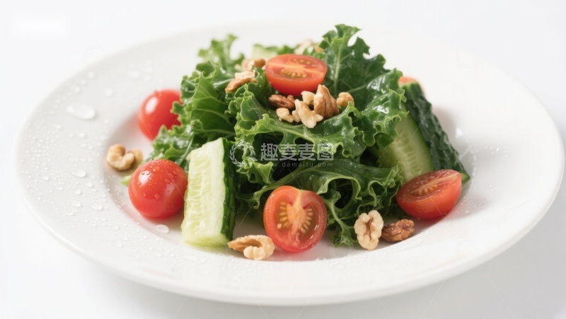 高清大图下载【趣麦麦图】新鲜蔬菜沙拉特写