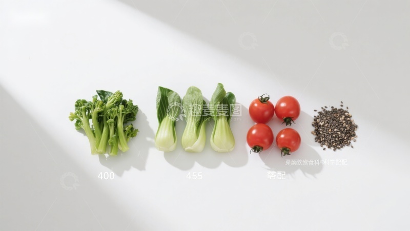 高清大图下载【趣麦麦图】新鲜蔬菜与香料排列展示