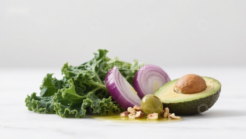 高清大图下载【趣麦麦图】新鲜蔬菜与牛油果摆拍