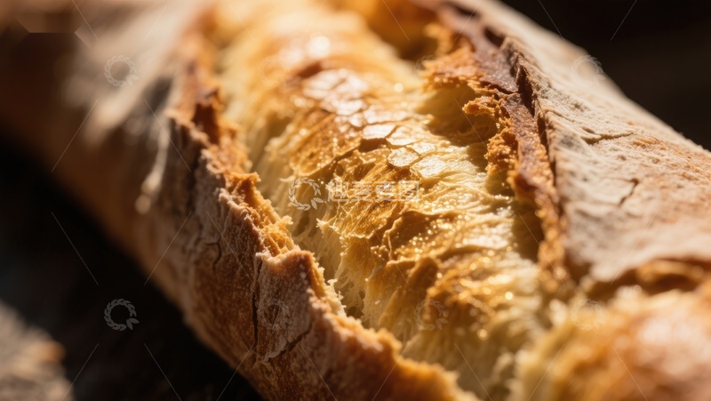 高清大图下载【趣麦麦图】金黄酥脆的法式面包