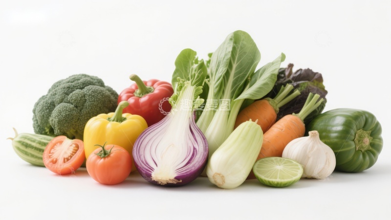 高清大图下载【趣麦麦图】新鲜蔬菜组合展示