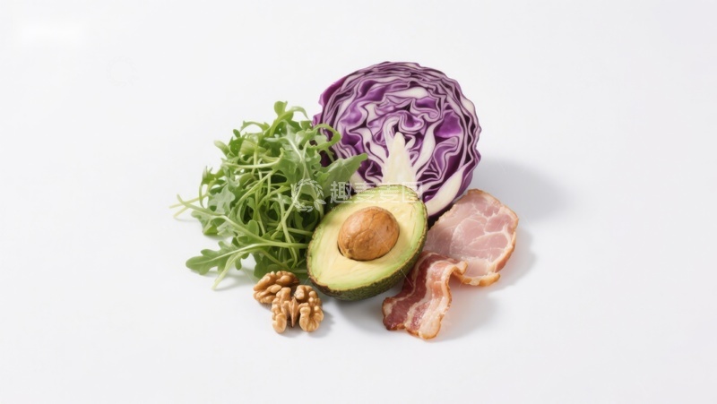 高清大图下载【趣麦麦图】新鲜蔬菜与坚果食材组合