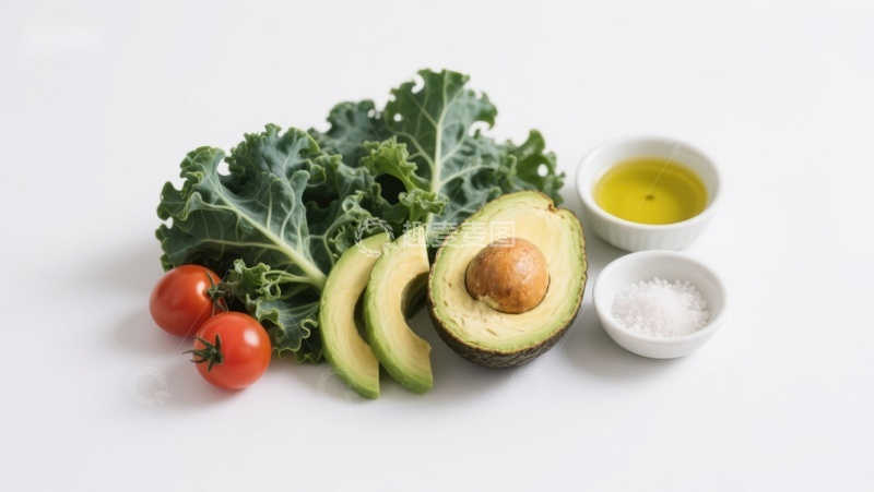 高清大图下载【趣麦麦图】新鲜蔬菜与牛油果食材组合