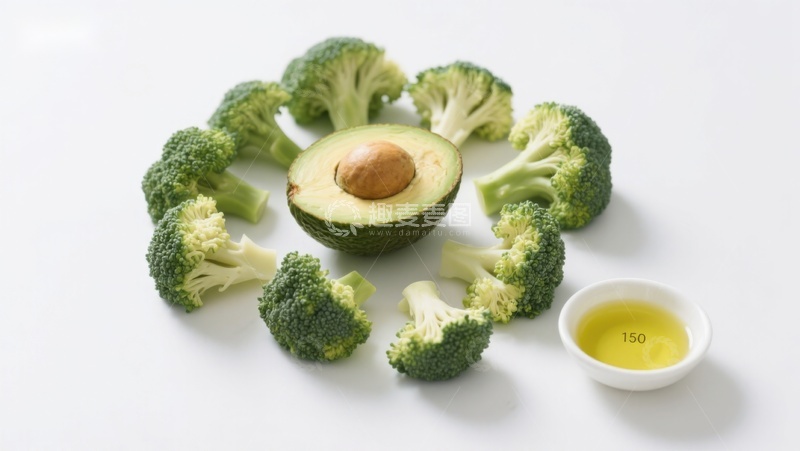 高清大图下载【趣麦麦图】西兰花与牛油果摆盘