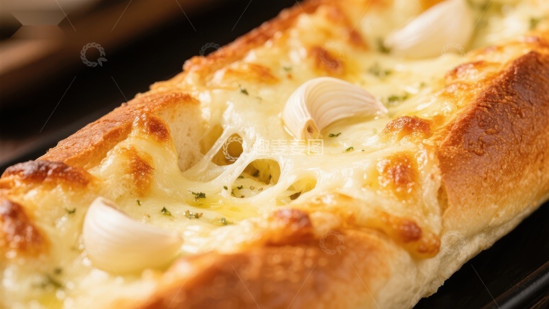 高清大图下载【趣麦麦图】香浓芝士蒜香面包