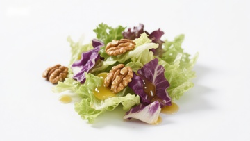 生菜核桃沙拉特写