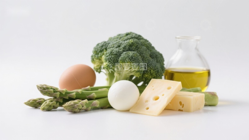 高清大图下载【趣麦麦图】新鲜蔬菜与奶酪鸡蛋组合