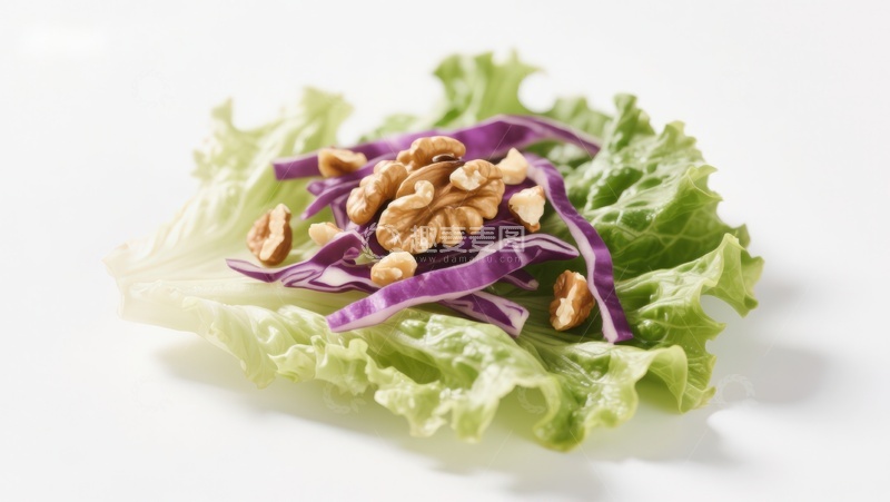 高清大图下载【趣麦麦图】紫甘蓝核桃生菜沙拉