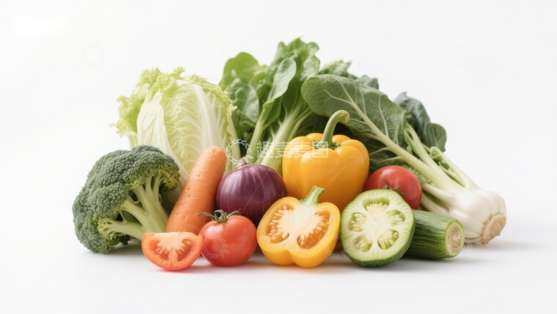 高清大图下载【趣麦麦图】新鲜蔬菜组合展示