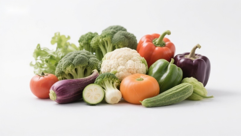 高清大图下载【趣麦麦图】新鲜蔬菜组合展示