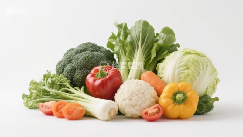 高清大图下载【趣麦麦图】新鲜蔬菜组合展示