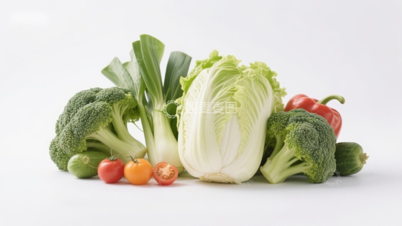 高清大图下载【趣麦麦图】新鲜蔬菜组合展示