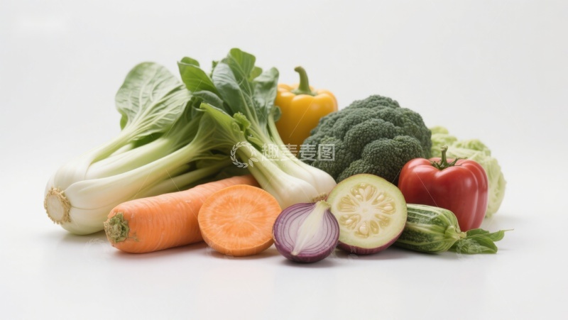 高清大图下载【趣麦麦图】新鲜蔬菜组合展示