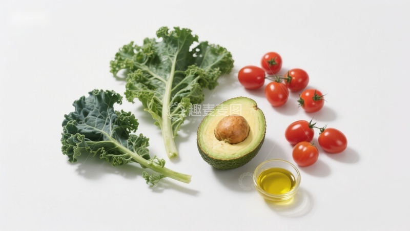 高清大图下载【趣麦麦图】新鲜蔬菜与橄榄油摆拍